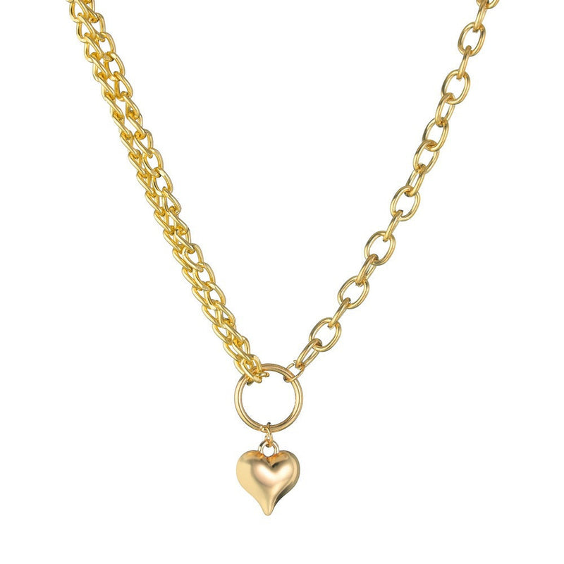 Heart Love Charm Chain Necklace