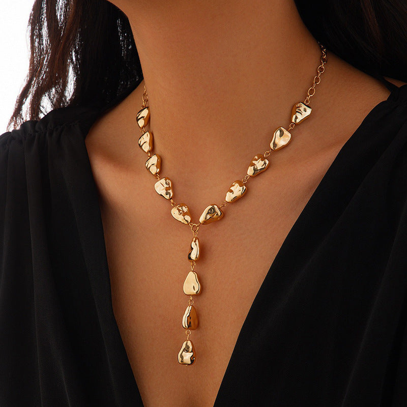 Irregular CCB Beads Necklace