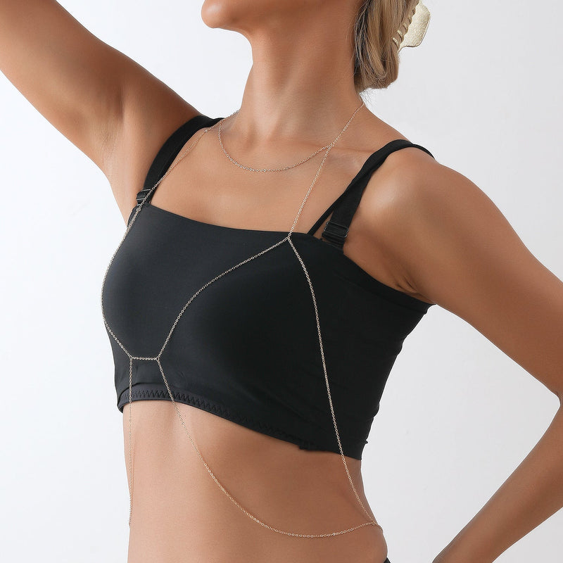 Body Chain Custom Bikini Chest Cross Body Necklace