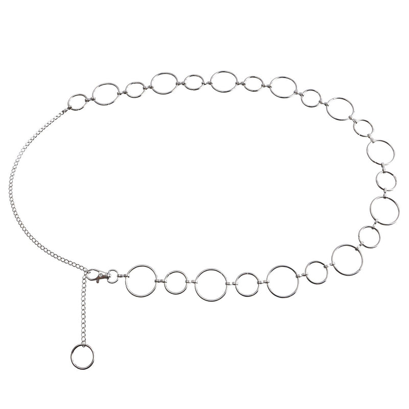 Double Hollow Metal Heart Waist Chain Women