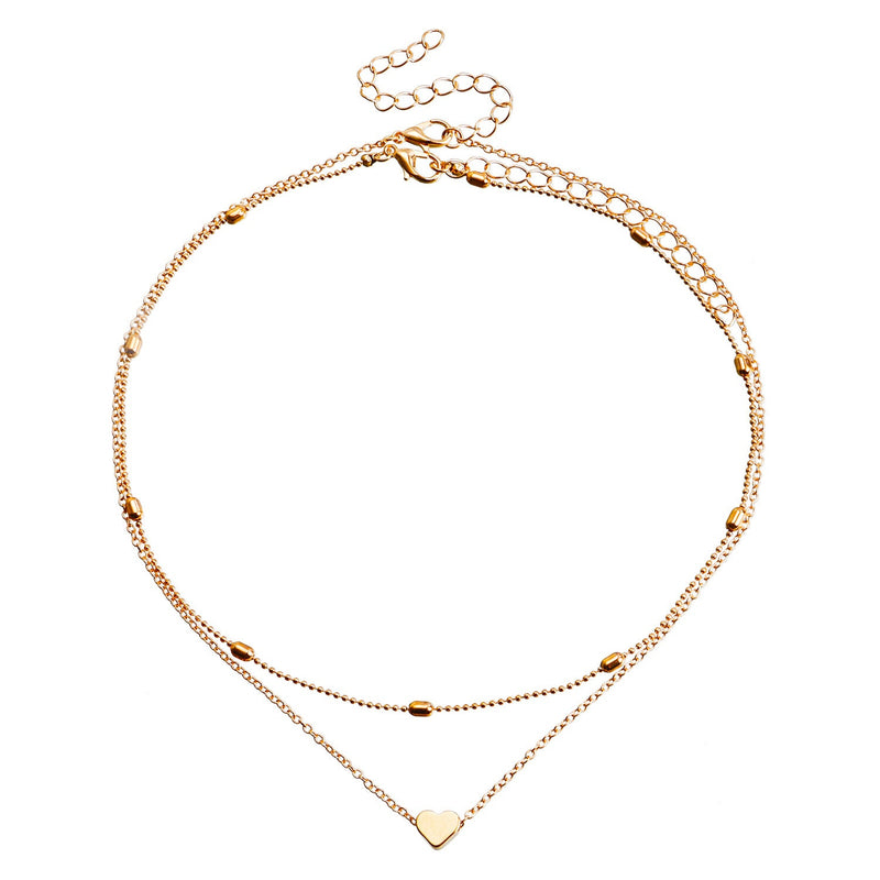Layer Chain Choker Necklace for Women