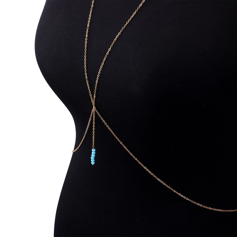 Sexy Summer Body Bikini Chest Chain Harness Jewelry