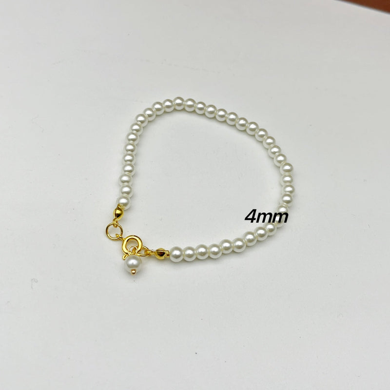 Glass Pearl Bracelet Woman Magnet Clasp