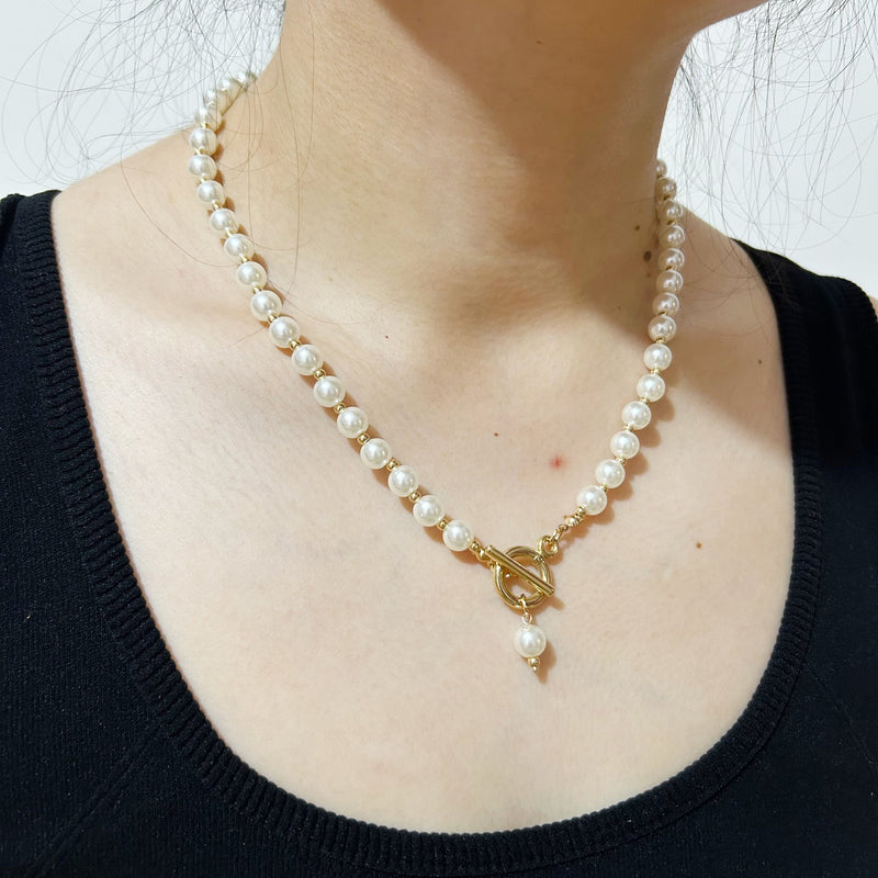 Imitation Pearl Pendant Necklace Bracelet
