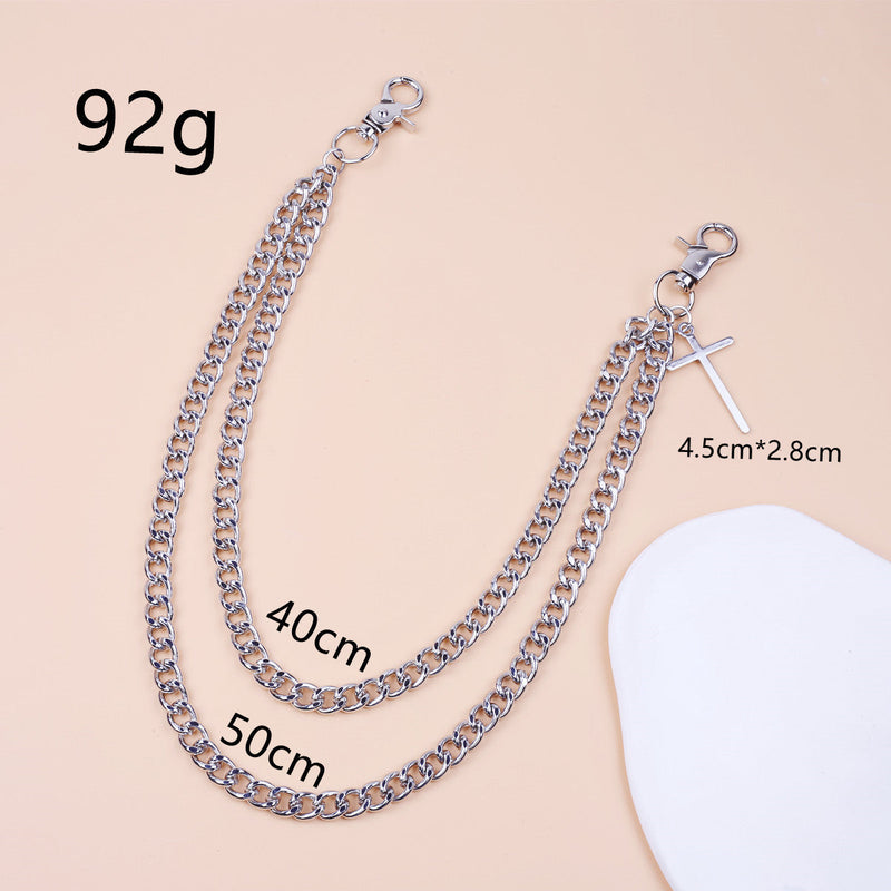Punk Jewelry Hip Hop Double Layer Metal Body Chains