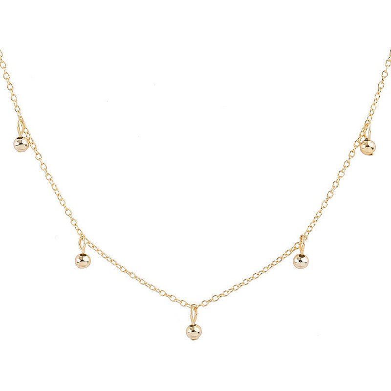 Tassel Mini Ball Pendant Necklace