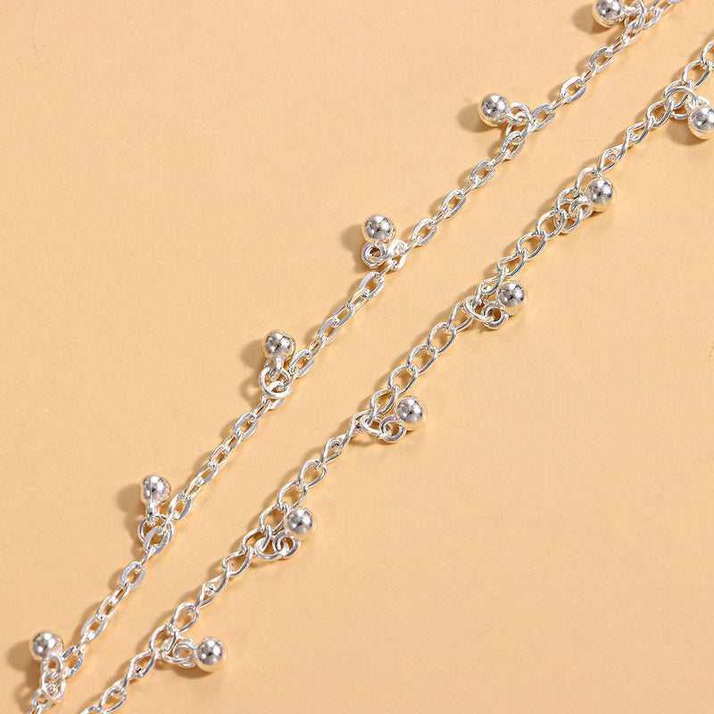 Ball Bead Chain Foot Bracelet