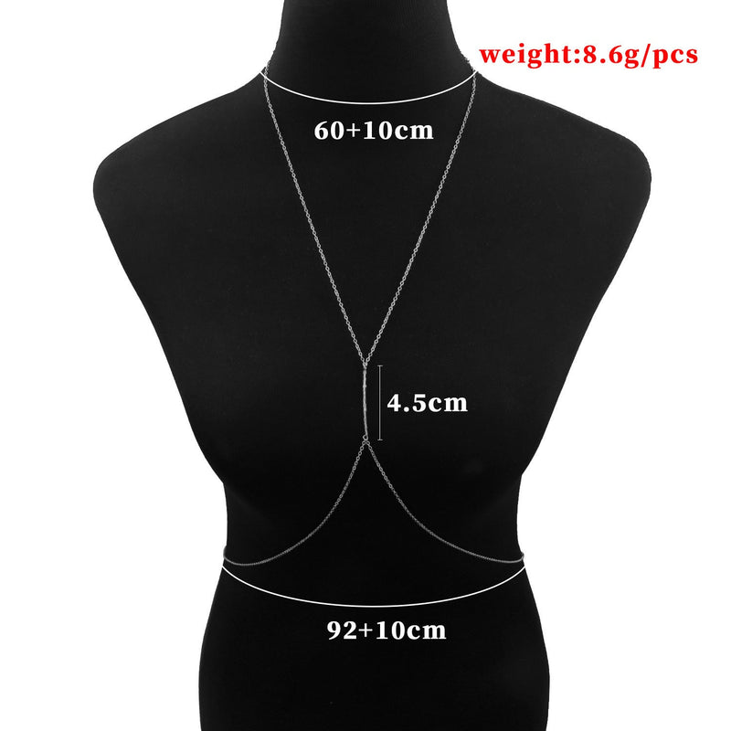 Summer Beach Fashion Body Jewelry Sexy Bikini Chest Chains