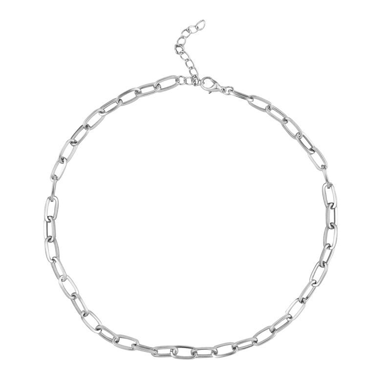 Dainty Paper clip Link Chain Necklace Bracelet