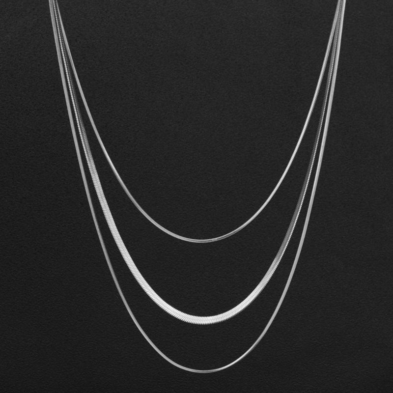 Jewelry Multi Layer Snake Chain Necklace