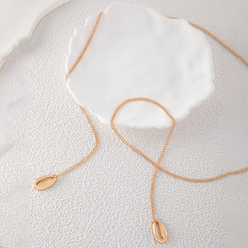 Double Layer Infinitely Seashell Necklace