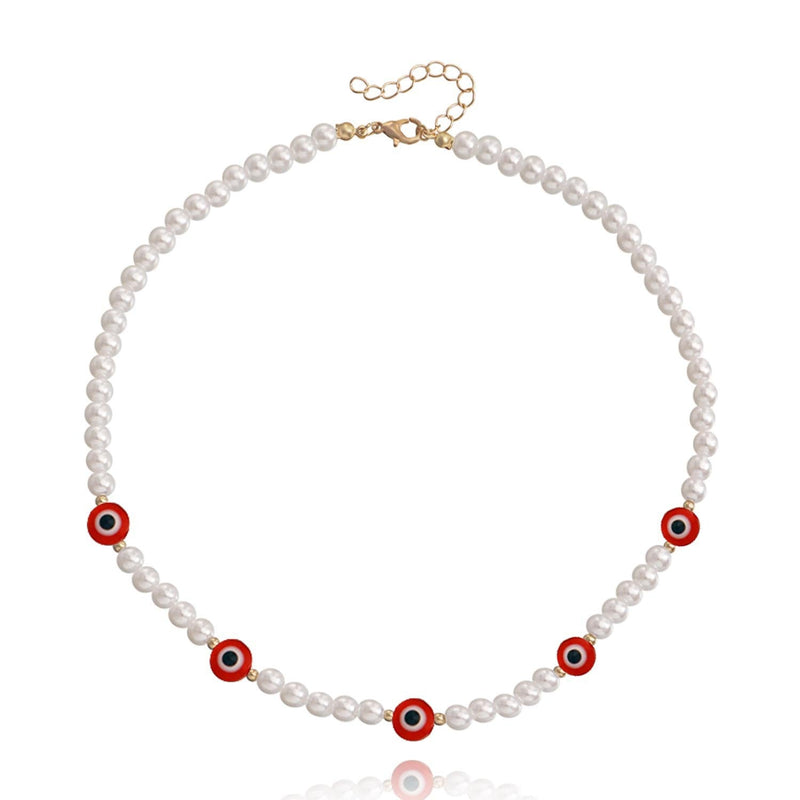 Love Imitation Beaded Pearl Necklace