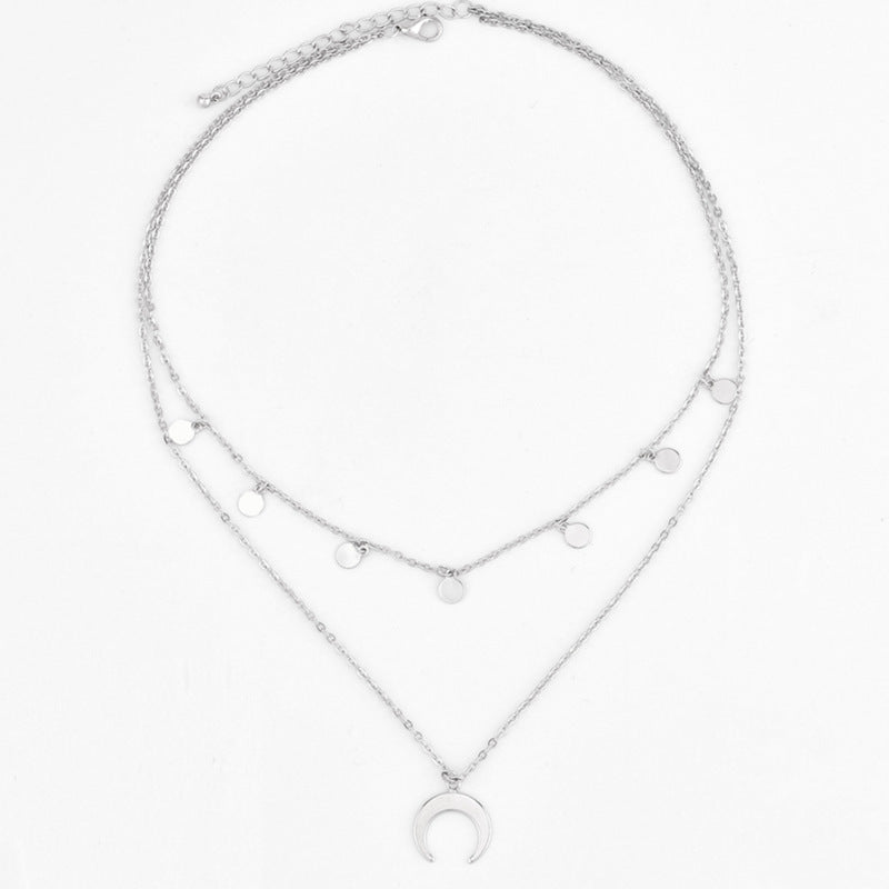 Punk Multi Layer Curb Cuban Chain Choker Necklace