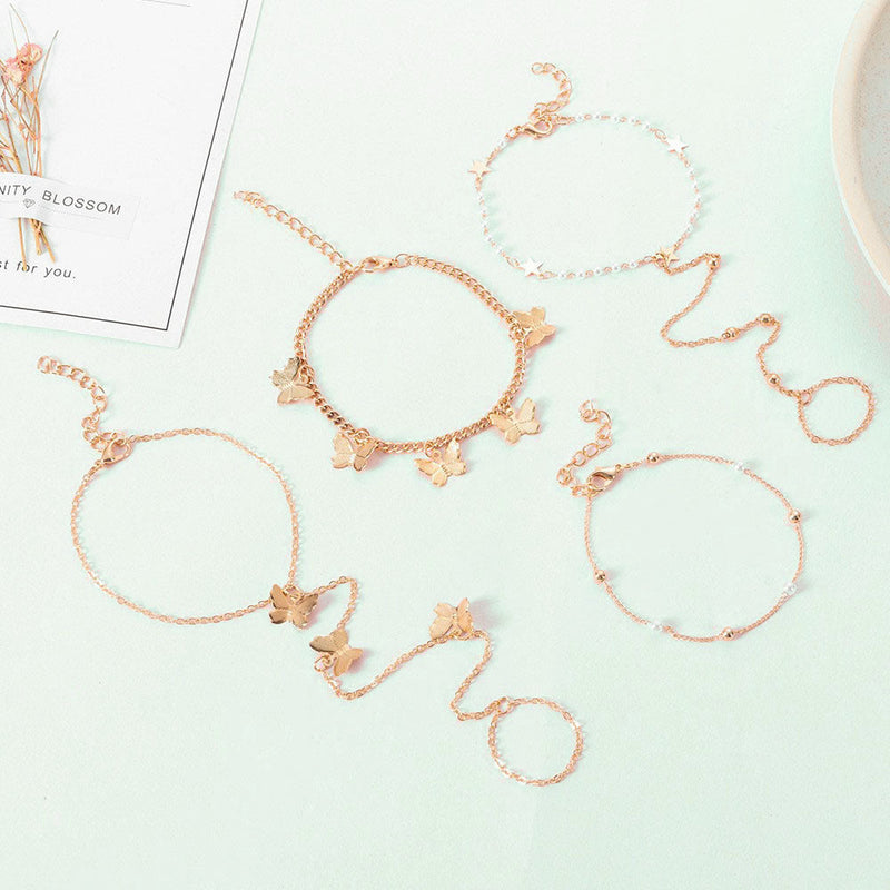 Vintage Feet Jewelry Anklets Chain