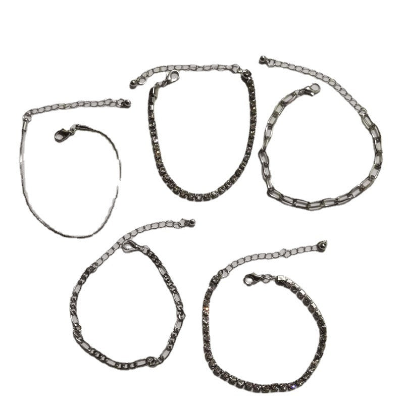 Women Tennis Chain Bracelet Set