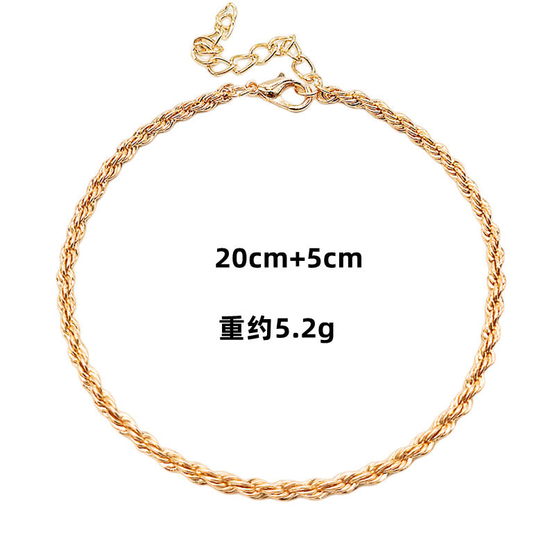 Rope Chain Anklet Women Beach Jewelry