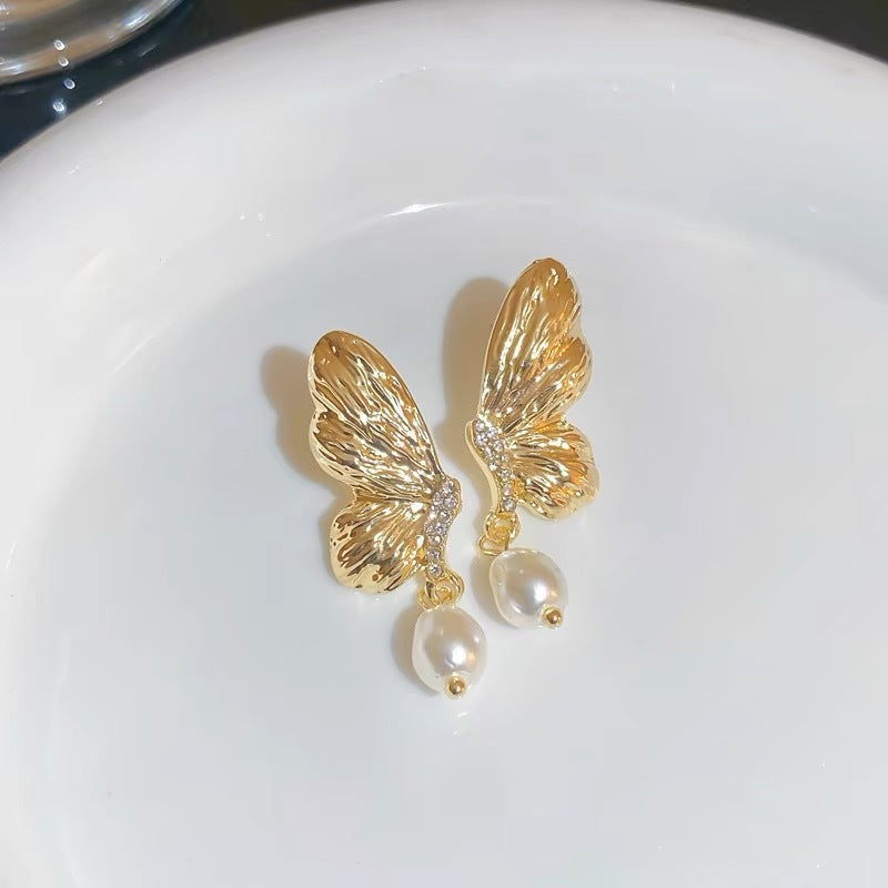 Fashion Butterfly Rhinestone Earrings Jewelry