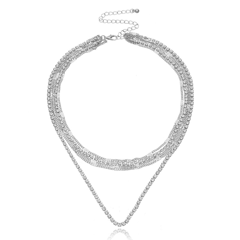 Stone Chain Layer Chain Necklace