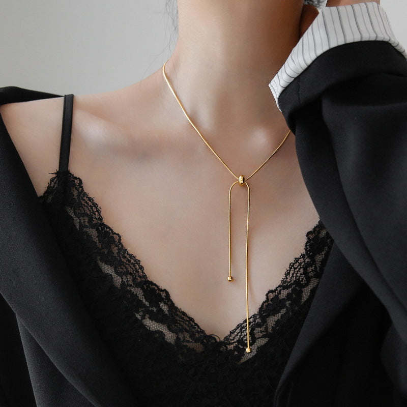 Pull-out Long Chain Necklace for Women