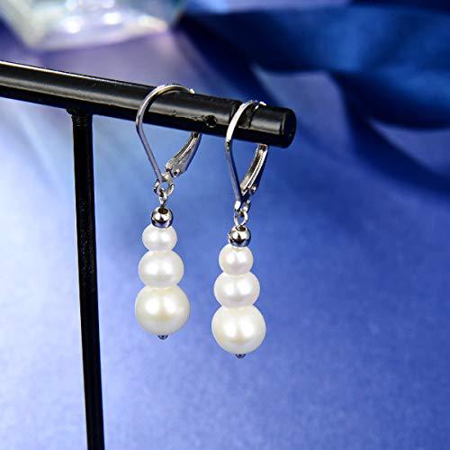 Pearl Beaded Hook Earrings for Women