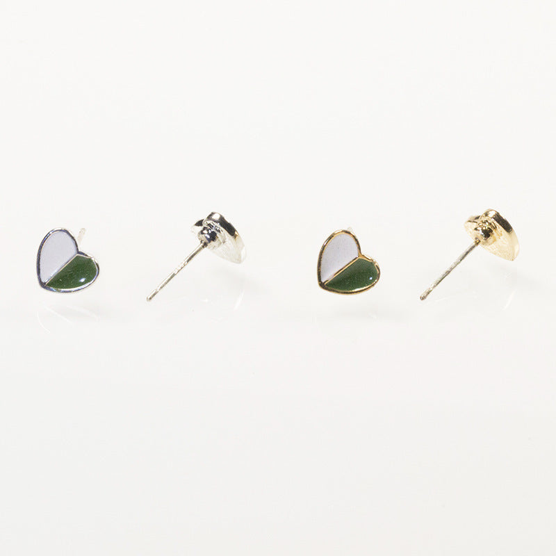 Love four-leaf clover zircon stud earrings set