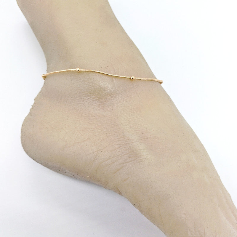 Classic Beads Chain Anklets Jewelry