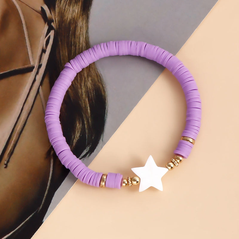 Color Polymer Clay Bracelet for Women