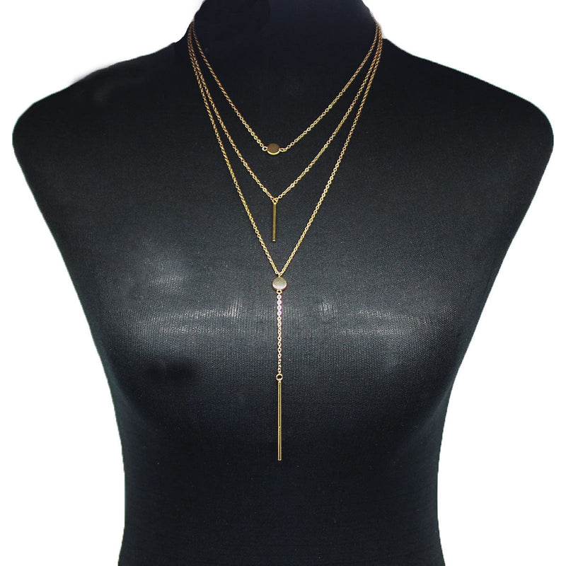 Women Layered Choker Necklace Jewelry