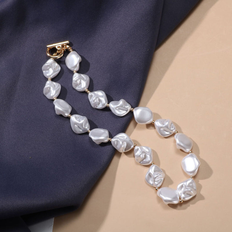 Irregular Baroque Pearl Necklace for Women