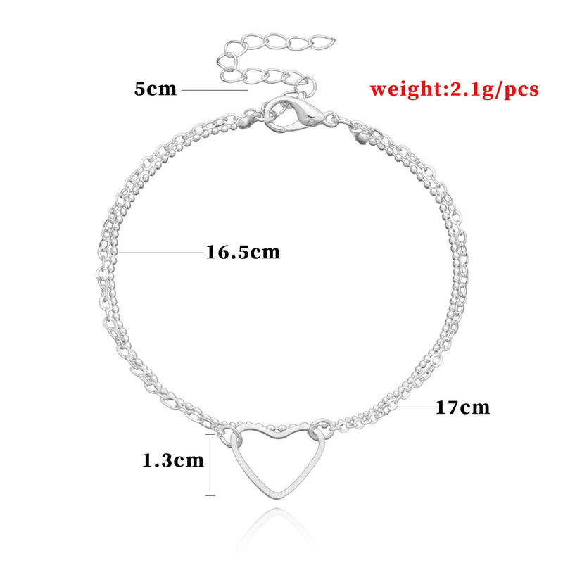 Hollow Cute Heart Bracelet