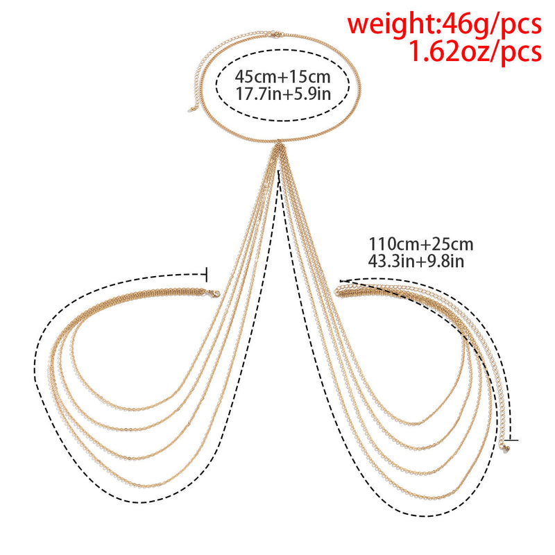 Sexy Chain Fringe Bikini Breast Chain