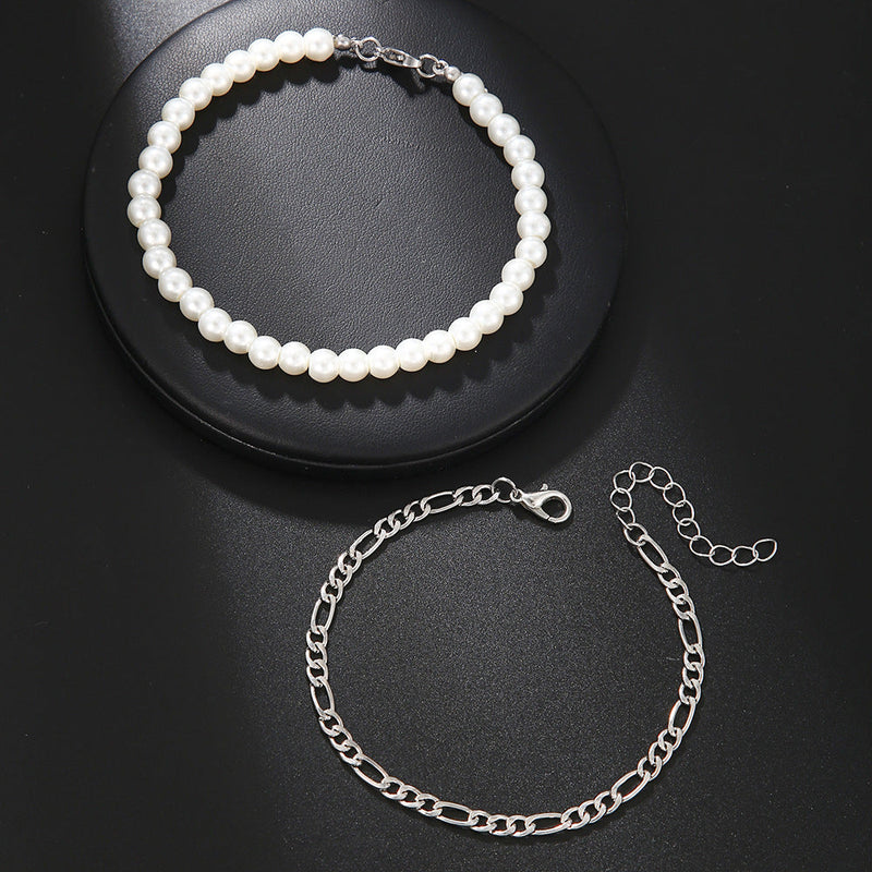 Pearl String Chain Bracelet