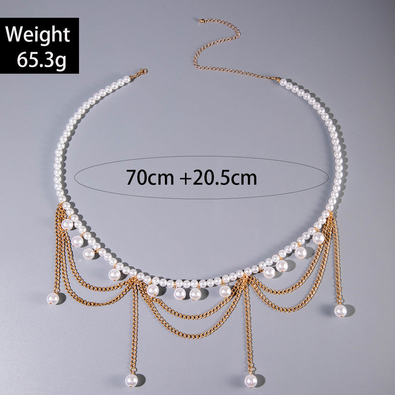 Multi Layer Belly Body Chain Bikini Metal Rave Body Waist Chain