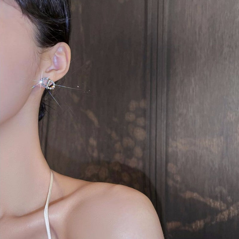 Double Round Stud Earrings for Women