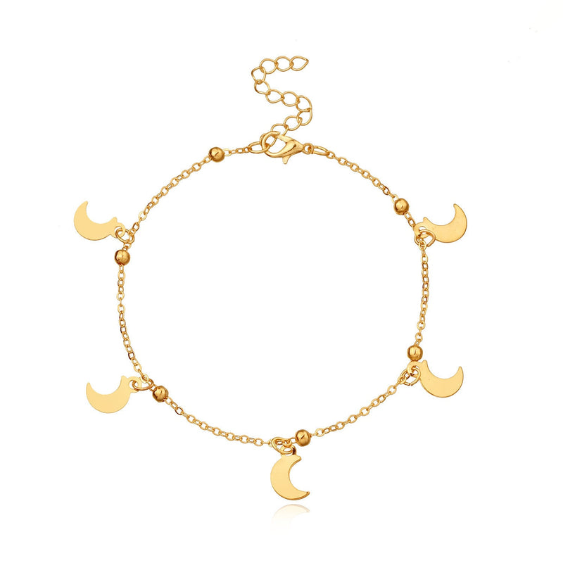 Moon Charm Foot Bracelet
