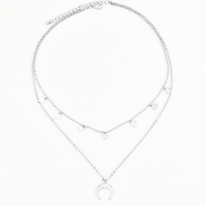 Punk Multi Layer Curb Cuban Chain Choker Necklace