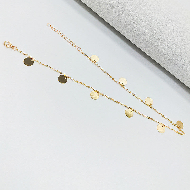 Round Disc Choker Necklace
