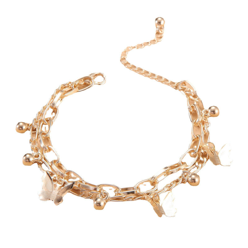 Bohemian Summer Bracelet for Women Girls Butterfly Pendant
