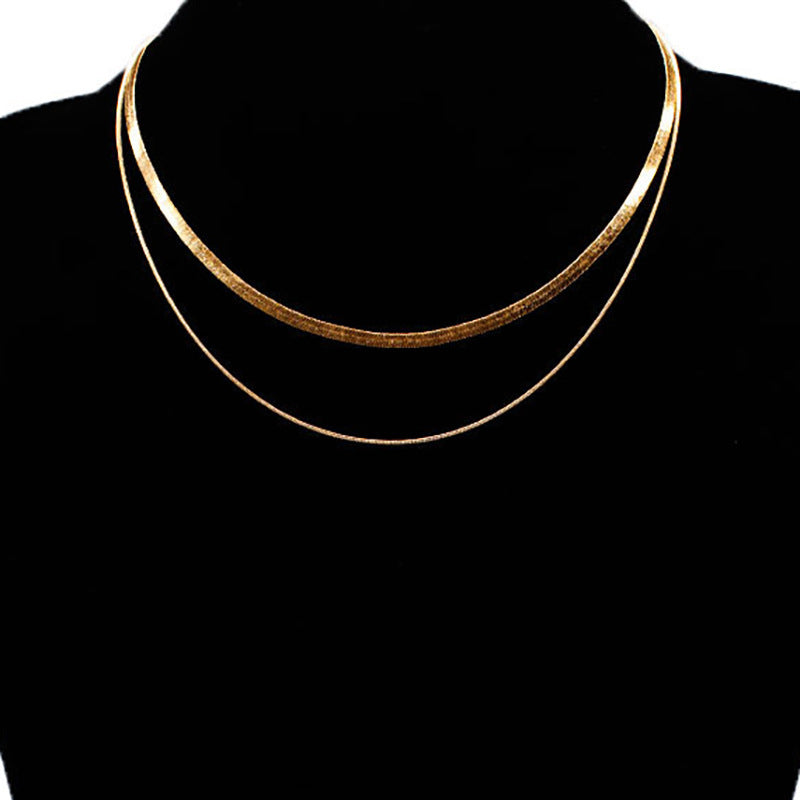 Double Layer Snake Chain Necklace