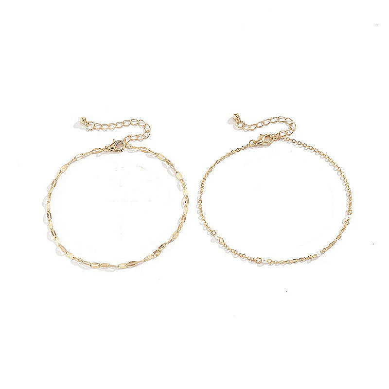 Summer Fashion Suit Anklet Bead Chain Anklet Jewelry
