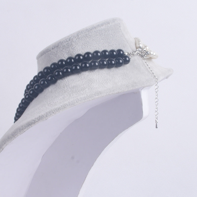 Multi-layer White Imitation Pearl Necklace