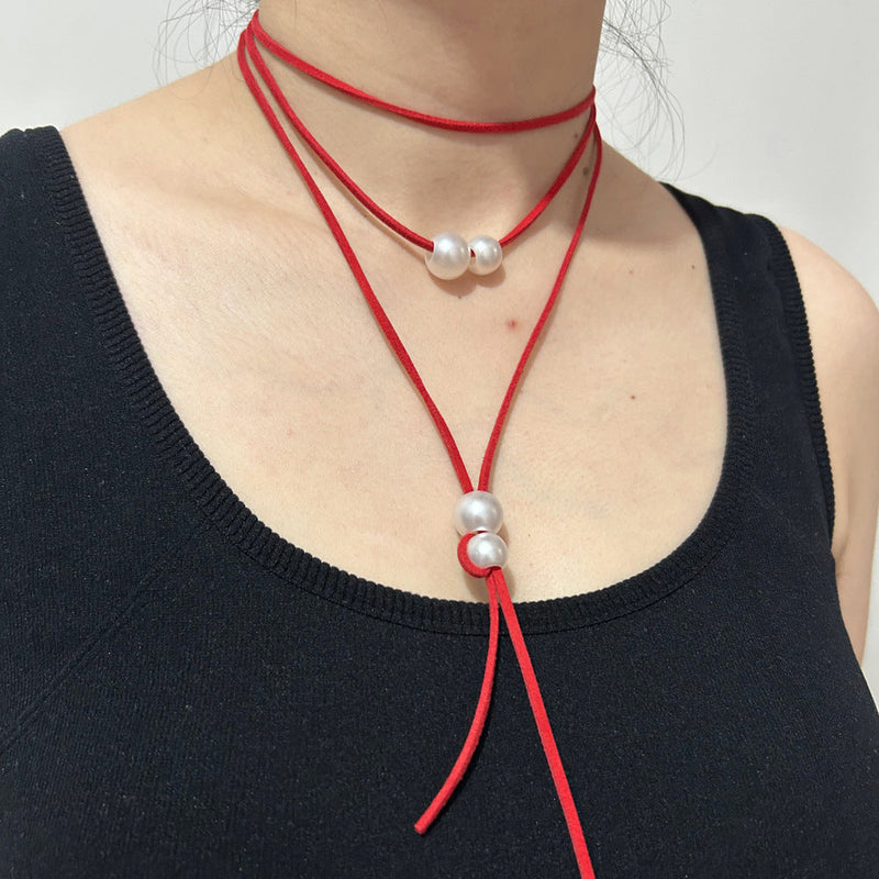 Gothic Trendy Color Rope Choker Necklace Women