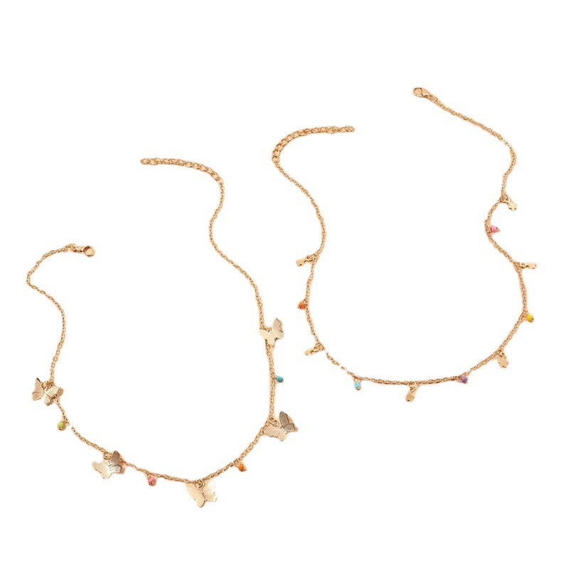 Elegant Butterfly layer Chain Necklace