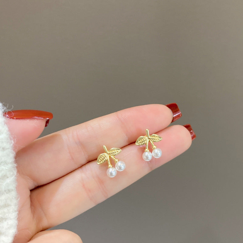 Pearl Cherry Earrings