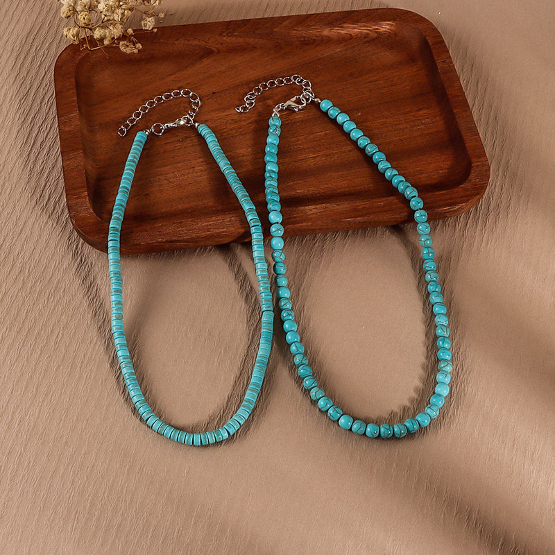 Vintage Turquoise Bead Necklace