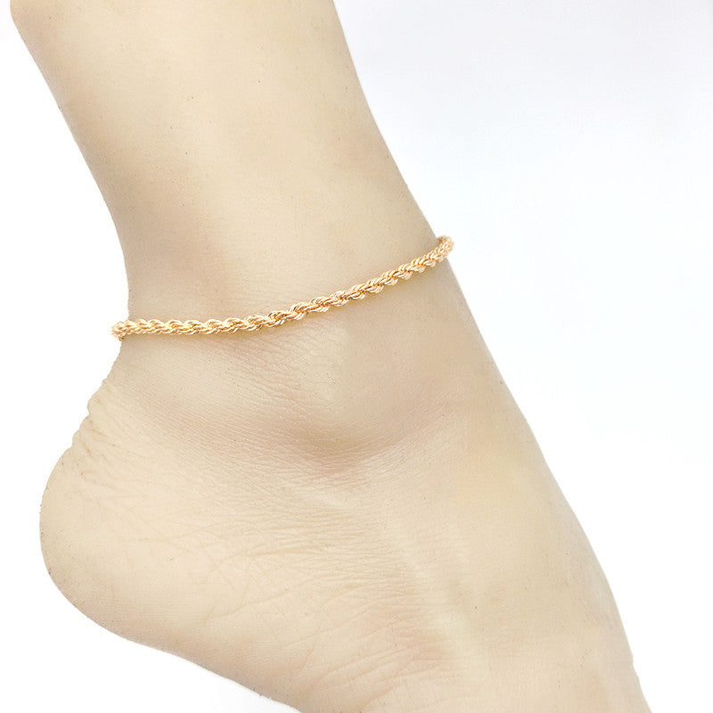 Rope Chain Anklet Women Beach Jewelry