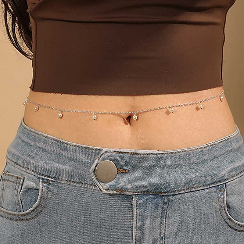 Pearl Bikini Waist Belly Body Chains