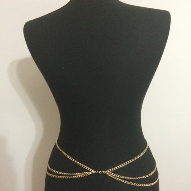 Summer Beach Fashion Bra Chain Body Jewelry