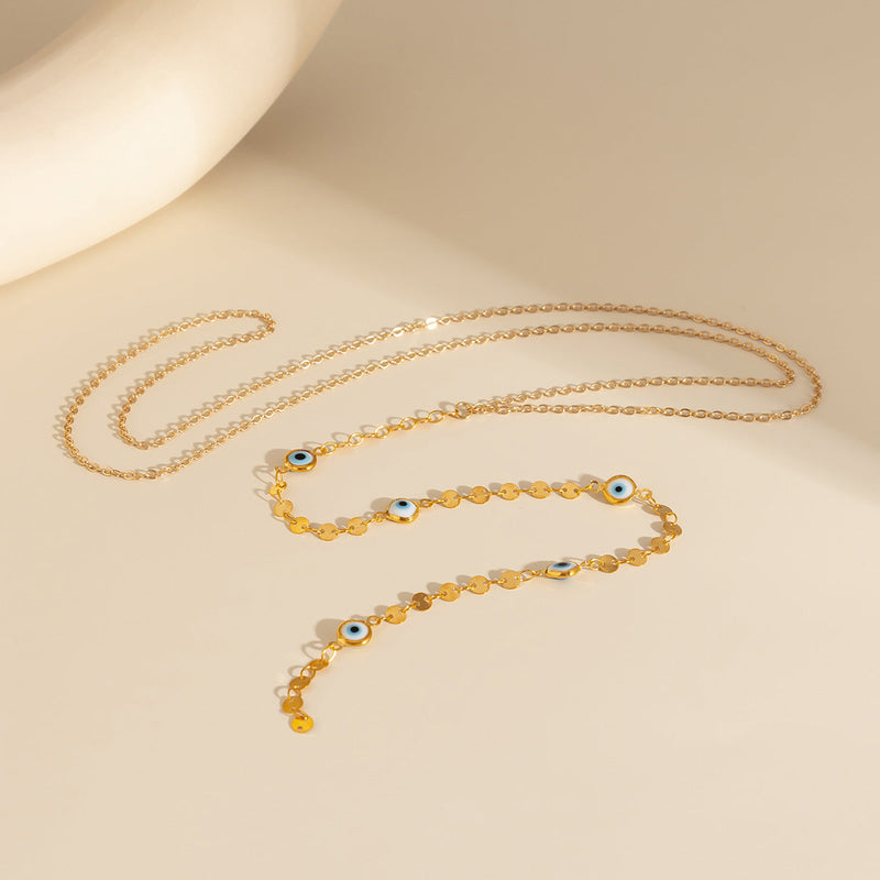 Crystal Stone Long Tassel Necklaces for Women