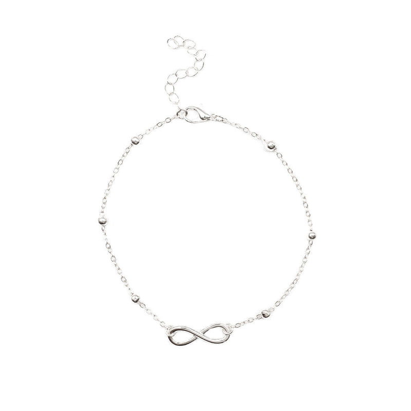 Double Layer White Pearl Beaded Anklet Jewelry